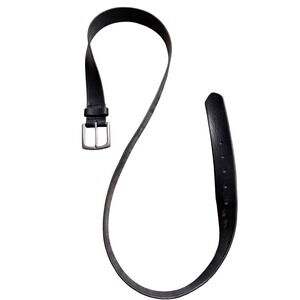 Gap Genuine Cow Leather Belt Men Black Silver Buckle Made in USA Size 41